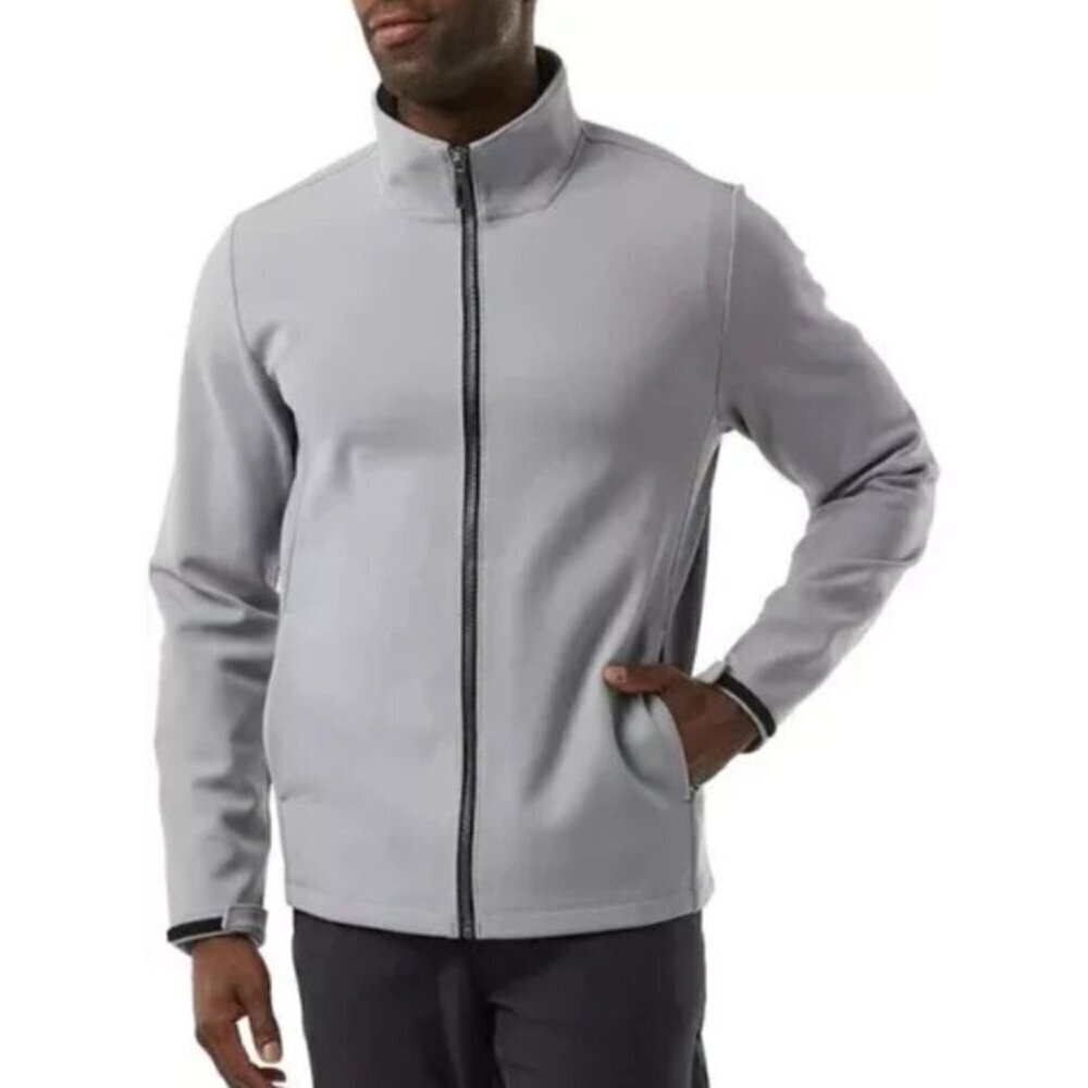 NEW 32 Degrees Heat Men's M Gray Full-Zip Windbreaker Jacket